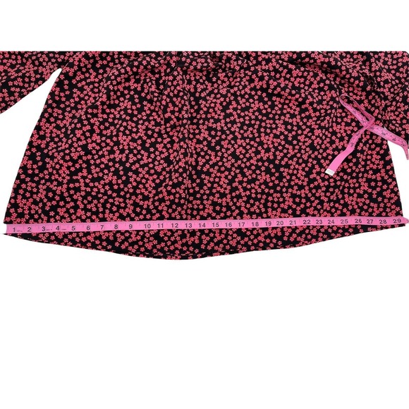 BP Black Graphic Blooms Long Sleeve Dress Size XSmall - Picture 9 of 12